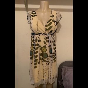 Yellow Sheer Midi Dress